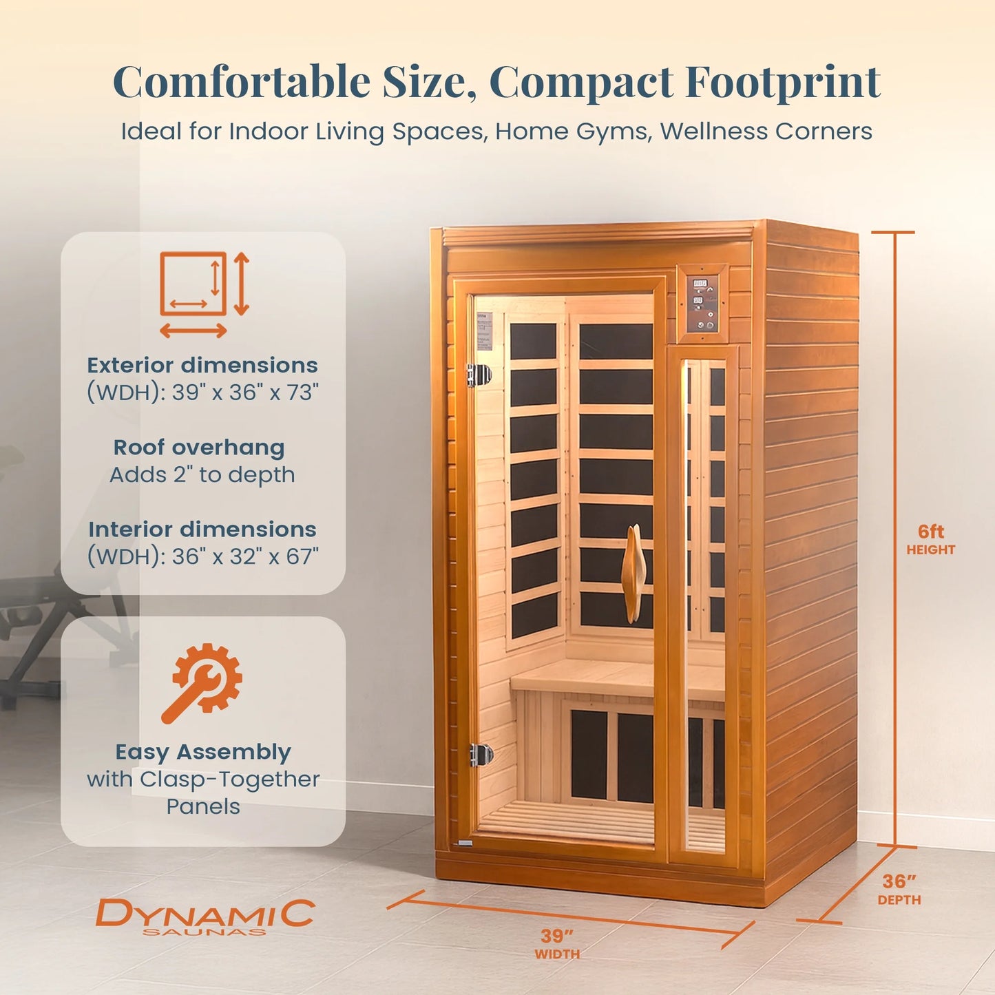 Barcelona Far Infrared Sauna - Low EMF - 2 Person